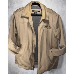 Prague Men's Utility Bomber Jacket  100% Cotton Lined Workwear